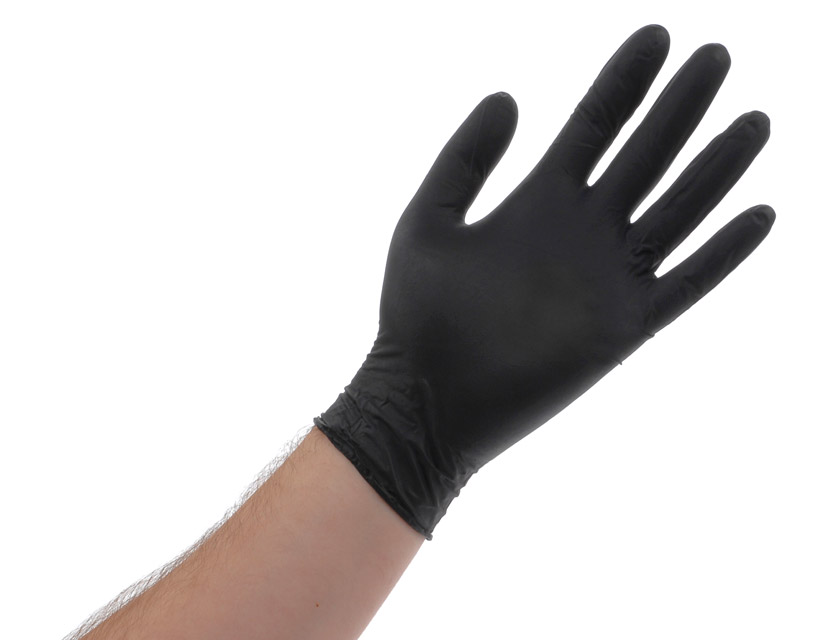 Black Lightning Gloves, large, box of 100 gloves